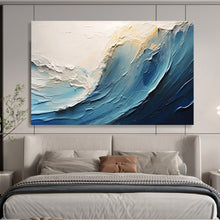 Load image into Gallery viewer, 3D Sea Wave - Coastal Living Room Art LargeART1554
