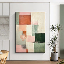 Load image into Gallery viewer, Pastel Color - Block Abstract Art, Suited for Scandinavian Nursery &amp; Minimalist Living Room LargeART2299
