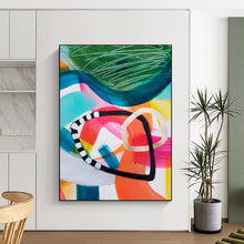 Load image into Gallery viewer, Colorful Abstract Shape Art, Suited for Eclectic Office &amp; Creative Classroom LargeART1825
