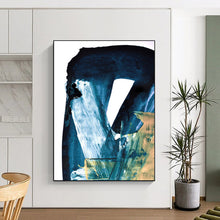 Load image into Gallery viewer, Blue - Gold Waterfall Force – Blues, Whites, Golds, Browns for Abstract Falls DTP190
