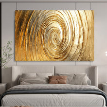Load image into Gallery viewer, Golden Spiral Large - scale acrylic painting DLZ167
