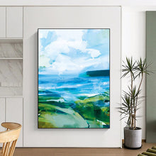 Load image into Gallery viewer, Seaside Hues Blend – Blues, Greens, Whites for Coastal Abstraction DTP183
