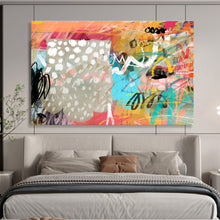 Load image into Gallery viewer, Bold Color Splash Abstract Art for Trendy Teen Room &amp; Urban Café DKH078
