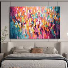 Load image into Gallery viewer, Colorful Abstract “Confetti Wall” Painting on Canvas, Joyful Modern Decor DKH868

