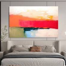 Load image into Gallery viewer, Bold Color Block Landscape Abstract acrylic painting DLZ056
