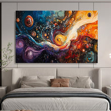 Load image into Gallery viewer, Cosmic Swirl “Galaxy Dreams” Painting on Canvas, Abstract Space Art DKH815
