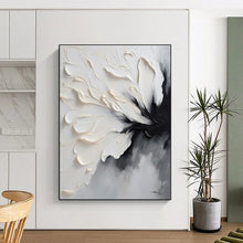 Load image into Gallery viewer, Large Detailed White Flower Art - Ideal for Feminine Boutique &amp; Classic Living Room LargeART0768
