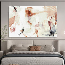 Load image into Gallery viewer, Subtle Brown - White Abstract Acrylic painting DLZ145
