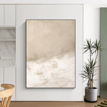 Load image into Gallery viewer, “Beige Textured Calm” – Beige &amp; White Abstract Acrylic with Subtle Textures DTP078
