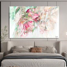 Load image into Gallery viewer, Tropical Floral Dream Abstract Painting on Canvas DKH534
