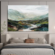 Load image into Gallery viewer, Textured Colorful Valley Abstract Painting DKH468
