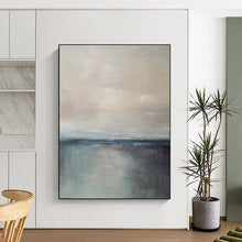 Load image into Gallery viewer, Sea of Serenity - Soft - Toned Abstract Acrylic, Ideal for Spa - like Bathrooms and Relaxing Reading Nooks DTP034
