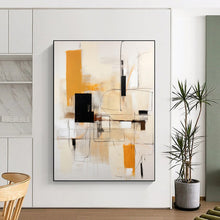 Load image into Gallery viewer, Large - Scale Warm - Toned Geometric Abstract Acrylic Art for Living Room &amp; Office Lounge LargeART0404
