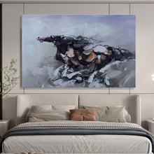 Load image into Gallery viewer, Abstract Horse Painting for Equestrian - Themed Study &amp; Rustic Living Room DKH306
