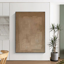 Load image into Gallery viewer, “Minimalist Beige Squares” – Subtle, beige geometric squares with faint lines. DTP334
