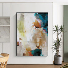 Load image into Gallery viewer, “Colorful Abstract Energy” Abstract Painting on Canvas, Creative Studio Decor DKH1019

