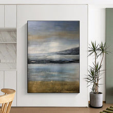 Load image into Gallery viewer, Coastal Tonal Landscape Art for Beach House Bedroom &amp; Nautical - Themed Café LargeART0908
