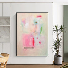 Load image into Gallery viewer, Soft Pastel Abstract Painting, Perfect for Minimalist Nursery &amp; Calming Yoga Studio LargeART1854
