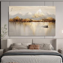 Load image into Gallery viewer, Neutral - Toned Mountain Landscape Abstract Painting for Scandinavian Living Room &amp; Calm Office DKH158
