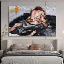 Load image into Gallery viewer, Expressive Figural Abstract Painting on Canvas - “Intimate Embrace” DKH613
