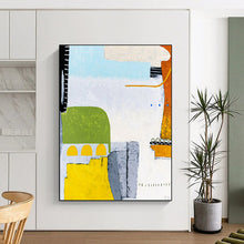Load image into Gallery viewer, Bright Color - Block Abstract - Fits Playful Kids’ Room &amp; Art Gallery Pop - Up LargeART2376

