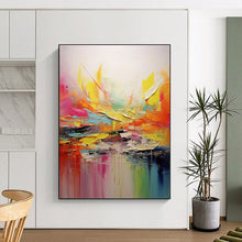 Load image into Gallery viewer, Vivid Color Explosion Abstract Art - Perfect for Creative Studio &amp; Trendy Bar Lounge LargeART0695
