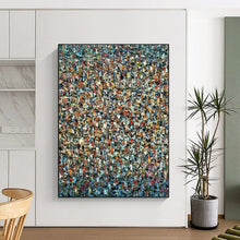 Load image into Gallery viewer, Multicolored Pointillism Abstract Creation - Fits Creative Studio &amp; Lounge Area LargeART2348
