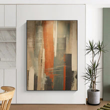 Load image into Gallery viewer, Custom Large - Scale Monochrome Subtle Abstract Art - Perfect for Minimalist Bedroom &amp; Serene Office Space LargeART0813
