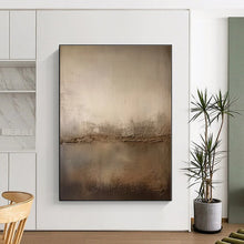 Load image into Gallery viewer, Textured Neutral Divide Acrylic Art - Suited for Industrial - chic Restaurant &amp; Rustic Home Library LargeART0573
