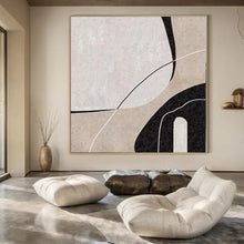 Load image into Gallery viewer, Abstract Shape Collage Canvas Painting, Ideal for Modern Studio &amp; Art - Centric Living Room LargeART1162
