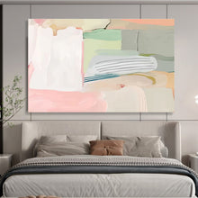 Load image into Gallery viewer, Pastel Color - Block Abstract Painting On Canvas DKH412
