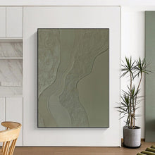 Load image into Gallery viewer, Grand Hand - painted Textured Wave Abstraction Acrylic Art for Minimalist - Inspired Hallways LargeART0253
