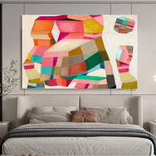 Load image into Gallery viewer, Colorful Geometric Abstract Art for Modern Home Office &amp; Creative Studio DKH070

