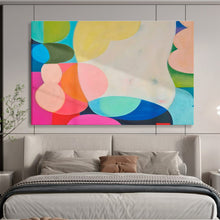 Load image into Gallery viewer, Colorful Geometric Abstract Art for Modern Playroom &amp; Creative Coworking Space DKH056
