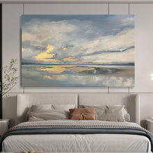 Load image into Gallery viewer, “Cloudy Sky Reflection” - Impressionistic Abstract Acrylic, Suits Modern Dining Room and Art Gallery DLZ253
