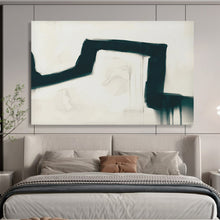 Load image into Gallery viewer, Black and White Fluid Abstract Abstract acrylic painting DLZ115
