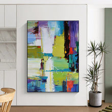 Load image into Gallery viewer, Colorful Urban Abstraction Art for Trendy City Loft &amp; Creative Office LargeART0896
