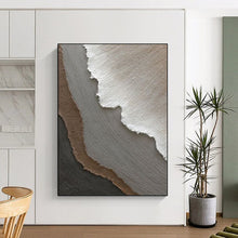 Load image into Gallery viewer, Neutral Textured Layers – Minimalist Mixed - Media DTP269
