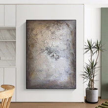 Load image into Gallery viewer, Textured Neutral Abstract – Mixed - Media with Subtle Tones DTP258
