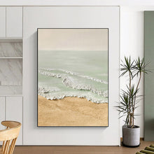 Load image into Gallery viewer, “Pastel Beach Scene” - Serene Coastal Art on Canvas DKH1489
