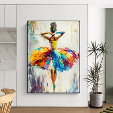 Load image into Gallery viewer, Rainbow - Colored Dancer Abstract Painting, Ideal for Girls’ Bedroom &amp; Artistic Living Room LargeART2118
