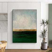 Load image into Gallery viewer, Gold - Lined Sea and Sky Acrylic Art - Ideal for Coastal - inspired Bedroom &amp; Elegant Dining Room LargeART0644

