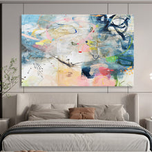 Load image into Gallery viewer, Light &amp; Airy Abstract Art for Coastal Bedroom &amp; Artistic Studio DKH077
