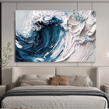 Load image into Gallery viewer, Ocean Wave “Crested Power” Painting on Canvas, Dynamic Seaside Art DKH873
