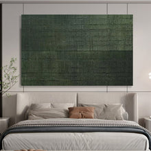 Load image into Gallery viewer, Dark Green Textured Abstract Painting on Canvas - “Mystic Forest” DKH656
