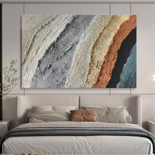 Load image into Gallery viewer, Multicolored Textured Abstract Painting on Canvas - “Earth’s Palette” DKH619
