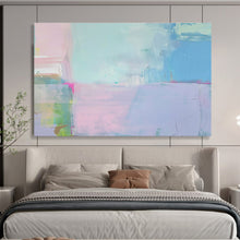 Load image into Gallery viewer, Pastel - Toned Color Block Abstract Canvas Painting DKH481
