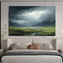 Load image into Gallery viewer, Dramatic Landscape Abstract Painting for Rustic Lodge &amp; Nature - Lover’s Study DKH170
