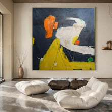 Load image into Gallery viewer, Dark - Hued Abstract Forms Painting - Perfect for Sophisticated Study &amp; Moody Lounge LargeART1412
