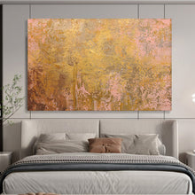 Load image into Gallery viewer, Gold - Pink Textured Abstract Painting - Perfect for Luxury Lounge &amp; Modern Gallery DKH022

